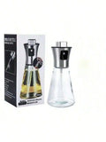 Stainless Steel Oil Sprayer — 200ml Glass Bottle